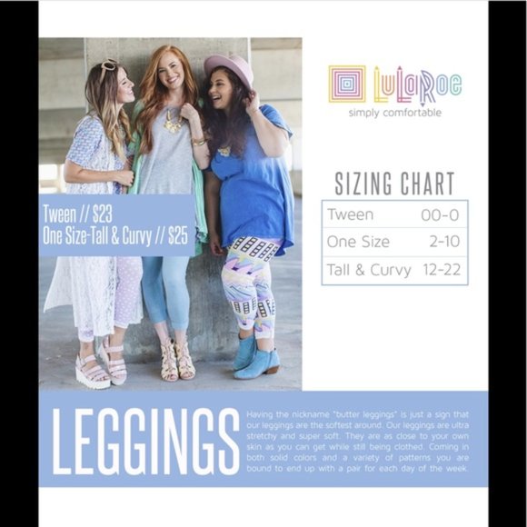 NWT LuLaRoe One Size leggings - Picture 2 of 4